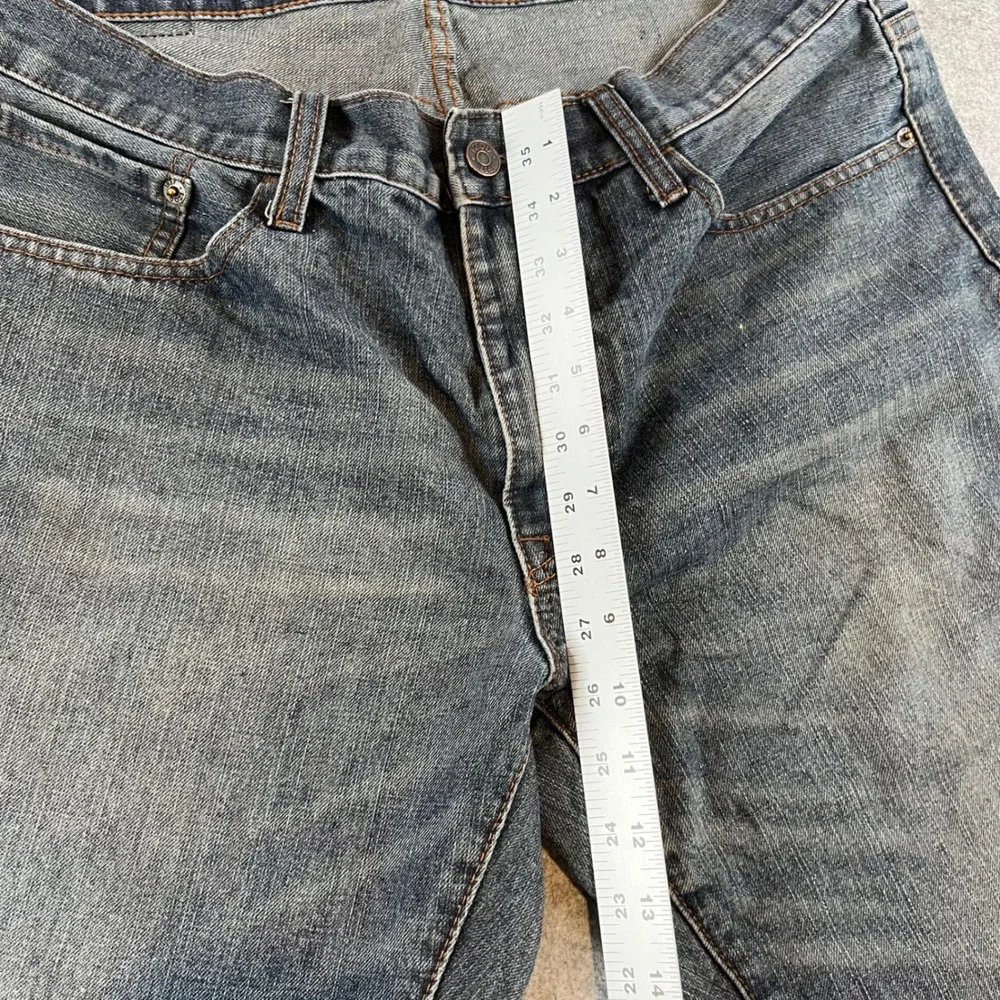IZOD Mens Slim Straight Dark Wash‎ Denim Jeans 36x32 Casual Classic Blue 0355
